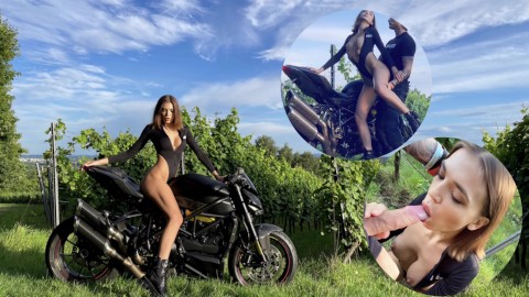 angelique clements add motorcycle blow job photo