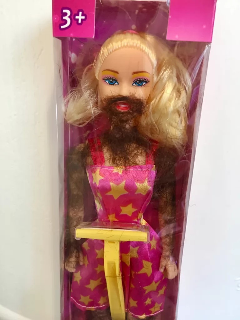 brandon fricker add hairy barbie photo