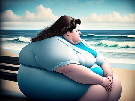 alejandro houston add fat chick beach photo