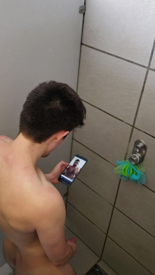 anghel marius add gym shower jerk off photo