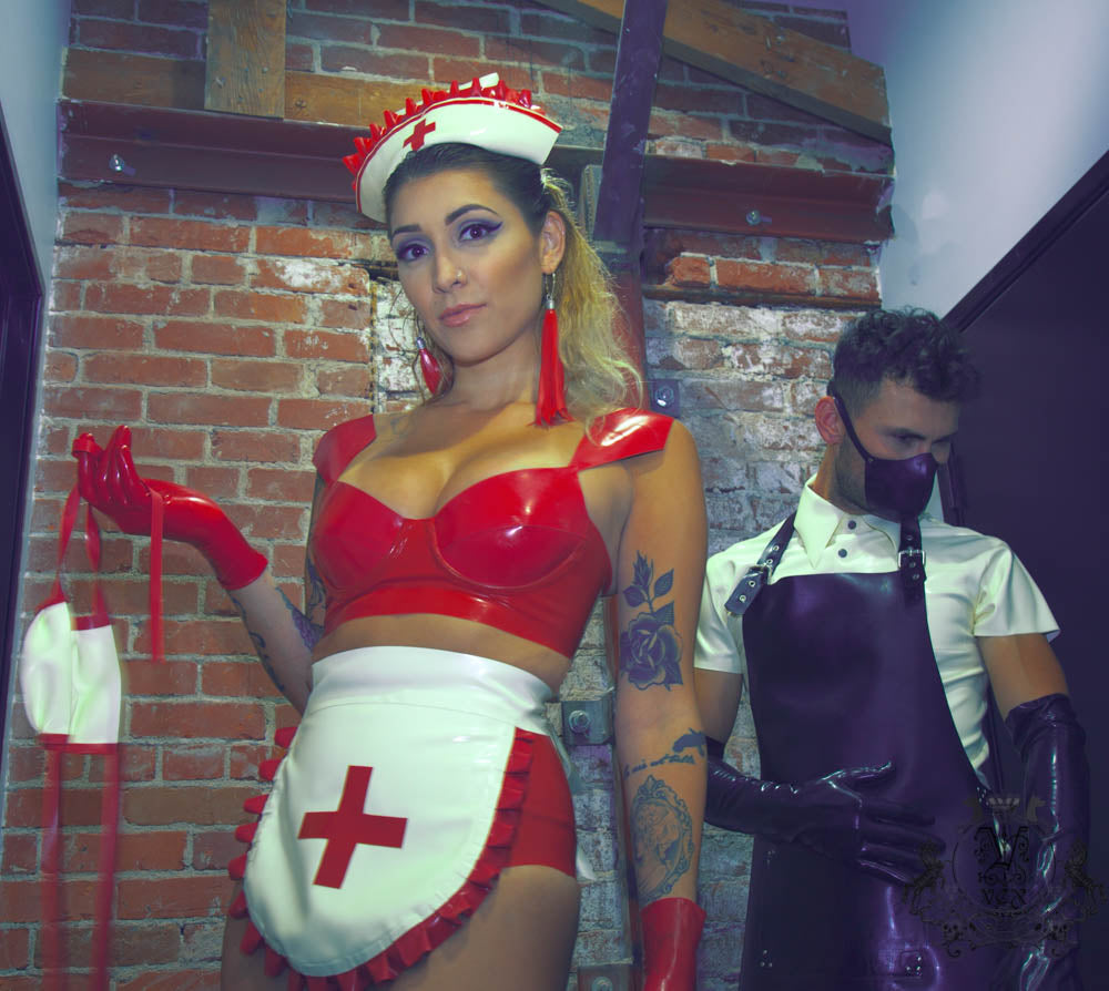 barb james add latex nurse photo