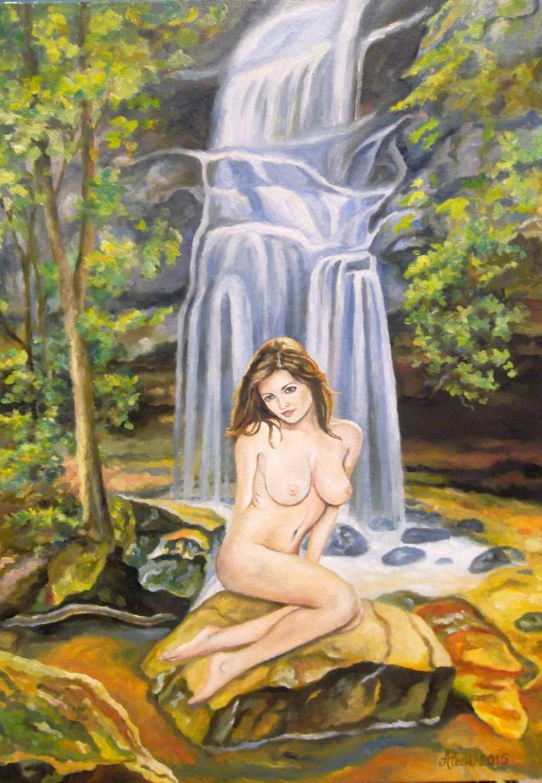 dan athey add nude woman waterfall photo