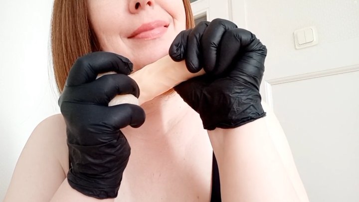 carol schiltz add black latex gloves handjob image