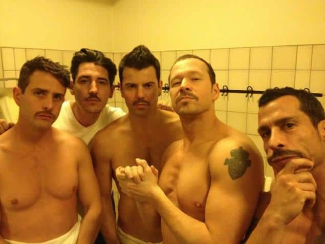 dennis baran add male group shower photo