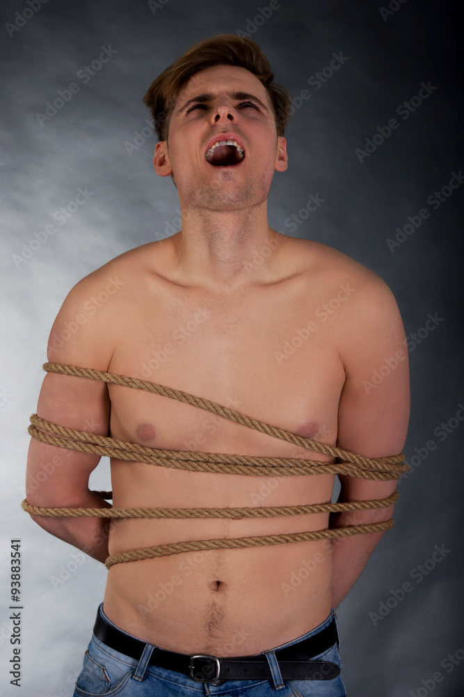 charlie bromley add men tied up by men photo