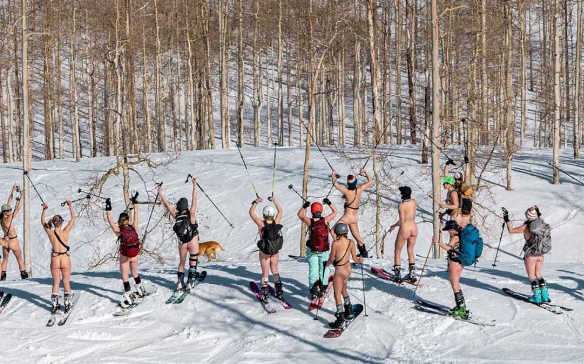 arielle kelly add skiing nude image